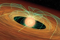 Artist's rendering of a young star