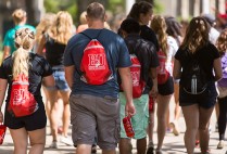 Boston University students on campus