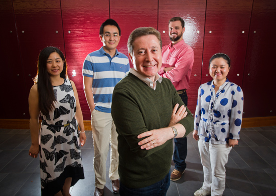 Plamen Ivanov with team members of the Boston University Network Physiology Lab 