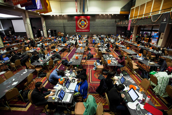 Boston University BU Hackathon Metcalf Ballroom
