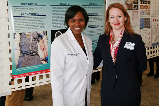 Neurology resident Chantale Branson and Anna Hohler, director of the new Center for Military and Post Deployment Health