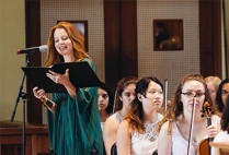 Actor and singer Lauren Ambrose performs at the Boston University Tanglewood Institute 50th Anniversary concert