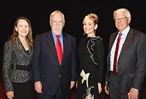 Beverly Brown and President Robert A. Brown, Ryan K. Roth Gallo and Peter T. Pau