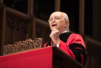 Winner of Nobel Prize in Chemistry, Mario Molina, delivers the Baccalaureate Address at the 2017 BU Commencement