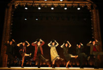 Cast of theatre production Indecent on stage