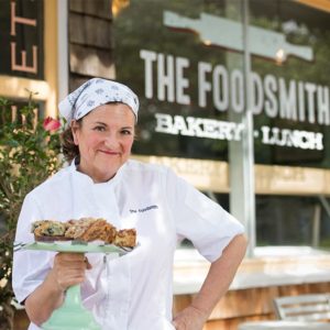 Laura Raposa at her bakery and cafe, The Foodsmith in Duxbury, MA