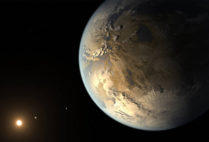 Artistic rendering of Kepler-186f, a potentially habitable exoplanet