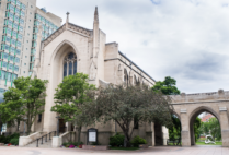 The theme of this year’s Marsh Chapel summer preaching series is “Toward a Common Hope,” inspired in part by Martin Luther King, Jr. (GRS’55, Hon.’59). Photo by Jackie Ricciardi