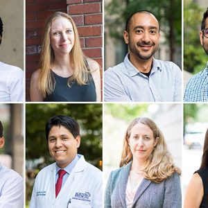 Portraits of the 8 recipients of faculty awards