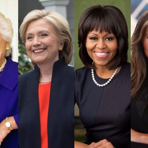 A photo featuring several first ladies