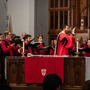 John Howe delivers his Baccalaureate address