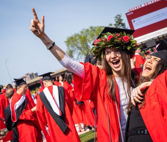 5/19/19 - Boston, Massachusetts 2019 Boston University Commencement on Nickerson Field on May 19, 2019. Photo by Dave Green for Boston University Photography