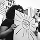 Group of protestors fighting for equal justice