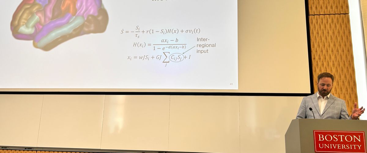 Isaac Falconer Presenting his thesis
