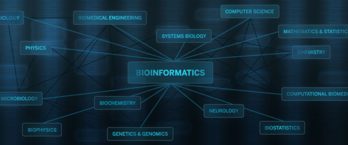 Graphic displaying bioinformatics