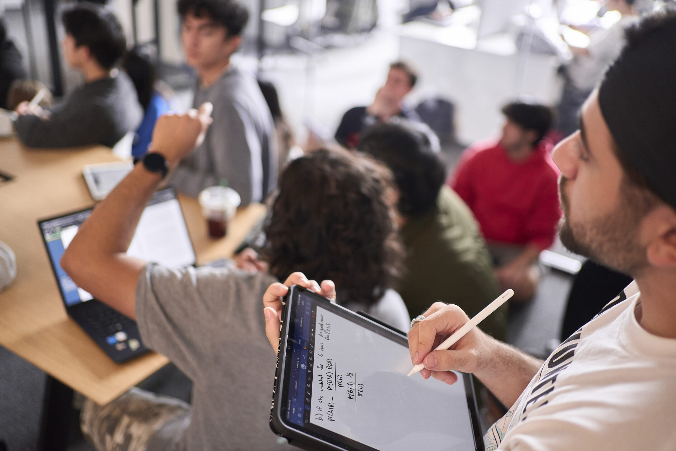 Photo of students collaborating
