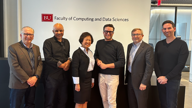 Photo of Azer Bestavros, Brahm Alexander Rhodes, Marjorie Hsu, Fred Cibelli, Peter Wexler, Jason Atlas