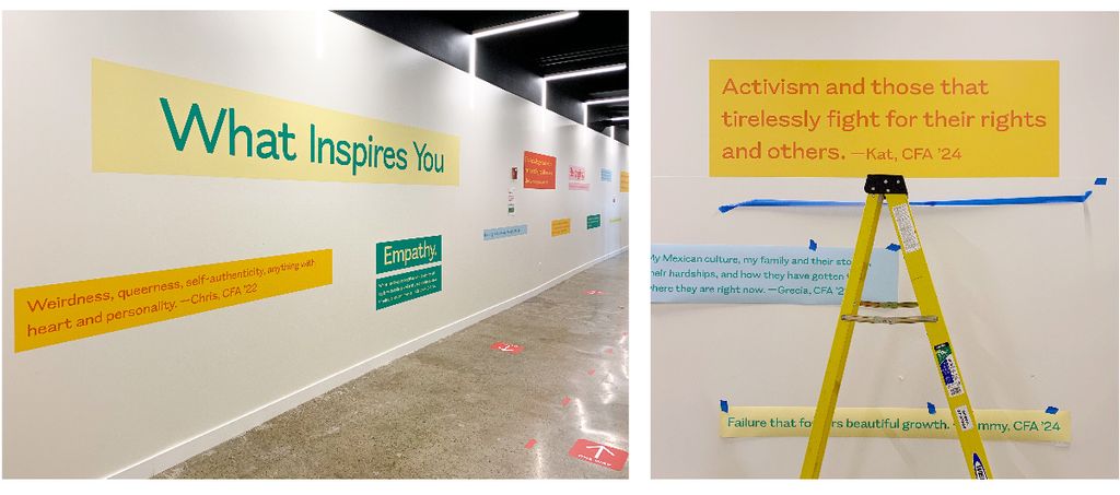 What Inspires You installation