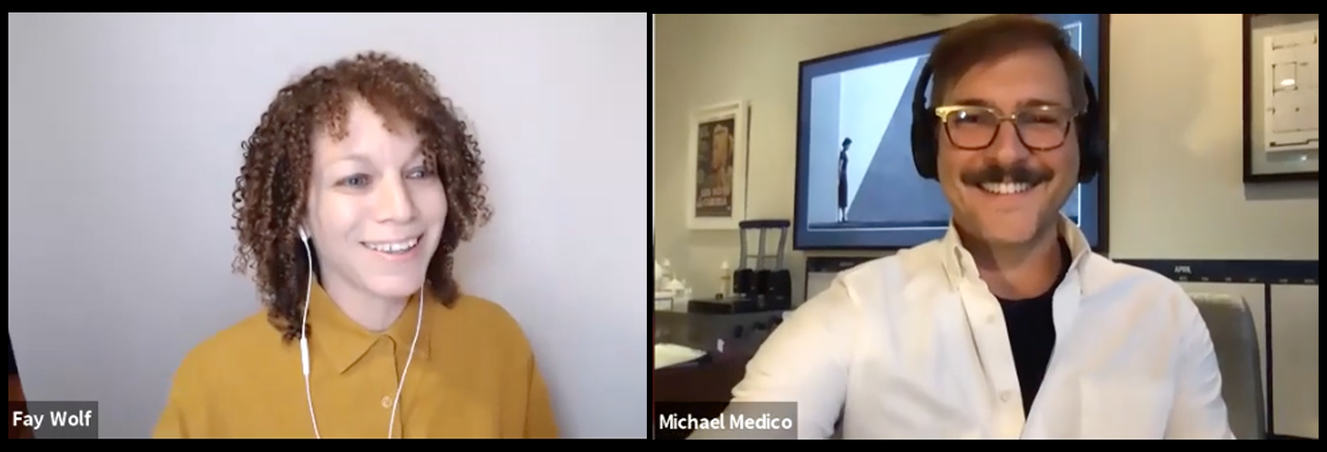 CFA alumni Michael Medico and Fay Wolf