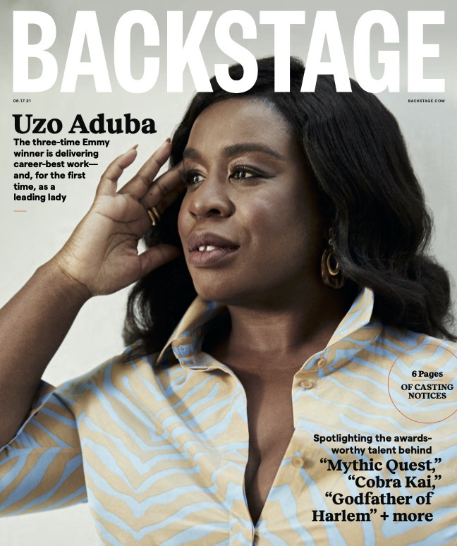 Uzo Aduba Backstage Cover