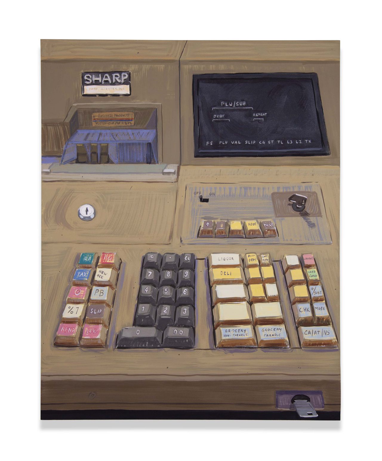 Josephine Halvorson's "General Store: Cash Register," painting.