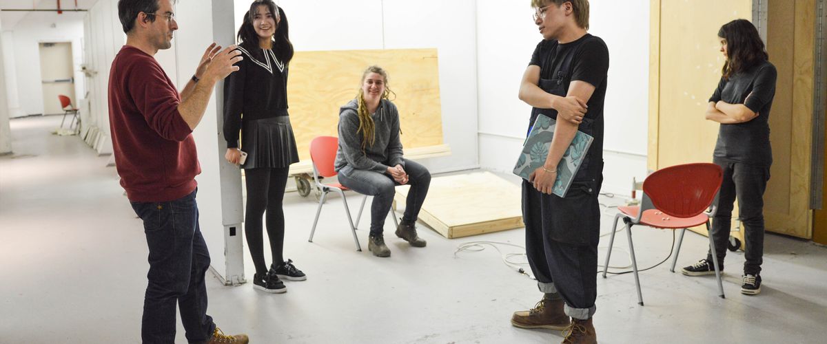 School of Visual Arts sculpture critique