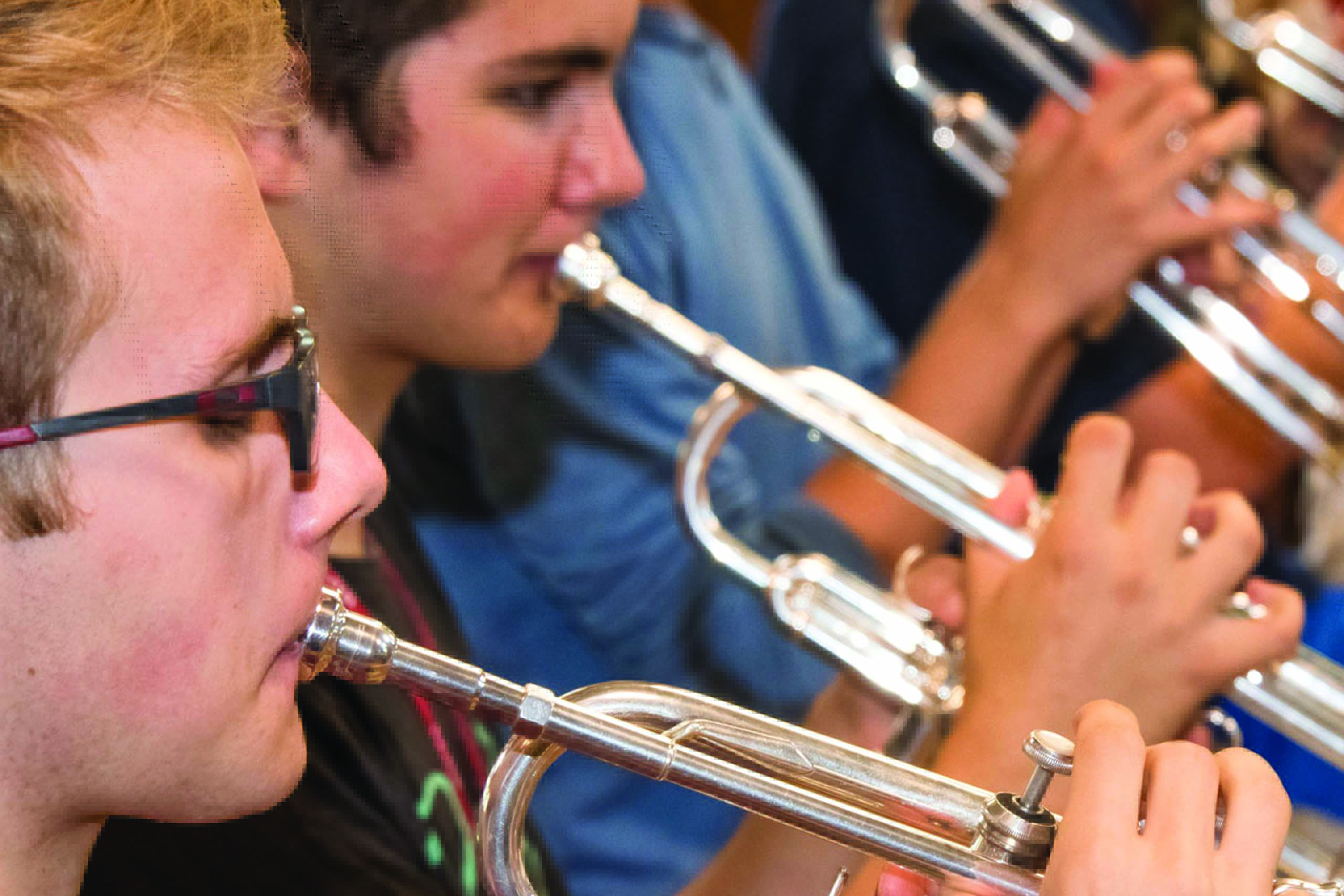 wind ensemble rehearsal