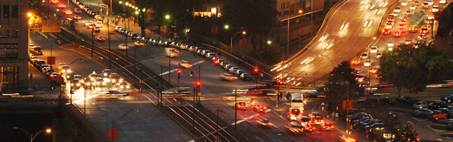 Mass Ave at Night