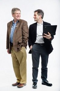 Big Data Meets Healthcare: Bill Adams, a physician and medical informatician, and Yannis Paschalidis, a data scientist and engineer, are working together to use data from electronic health records to reduce preventable hospitalizations and cut health care costs. Photo by Jackie Ricciardi