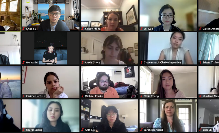 COM EM 777 students on a Zoom call.