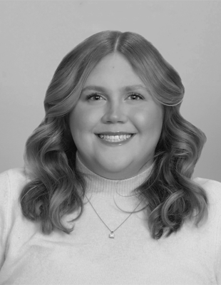 Carly Hansen black and white headshot
