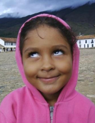 Smiling childhood portrait