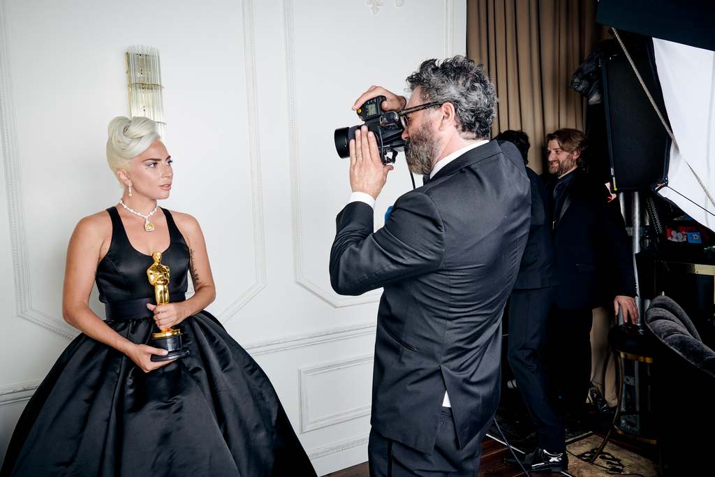 Jeff Lipsky photographing Lady Gaga