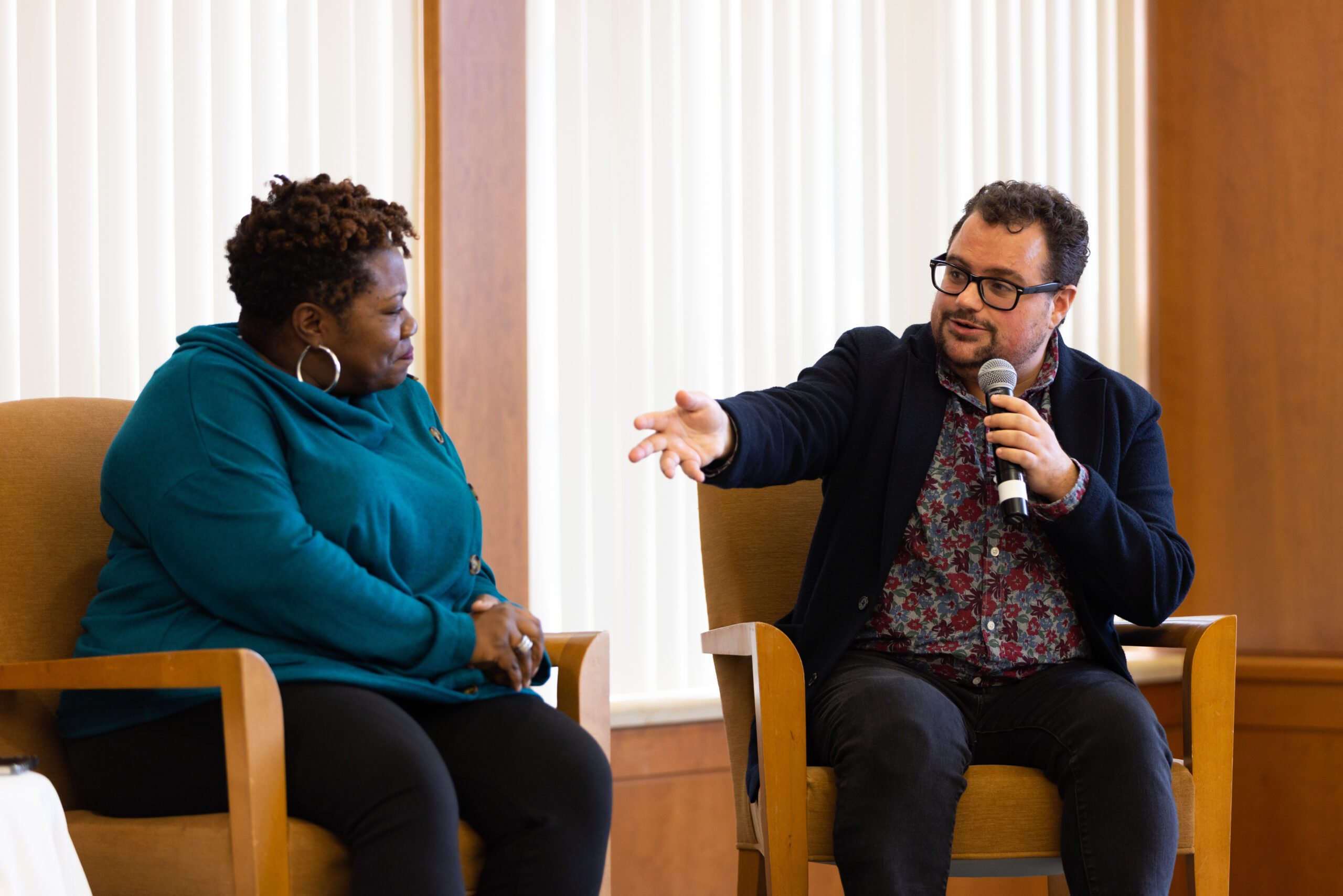 Speakers during a discussion during the Learn More Series
