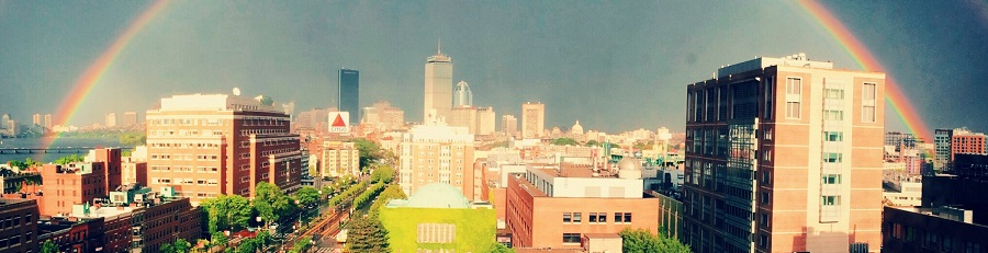 Rainbow over Kenmore Square