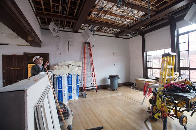 The building's HVAC, electrical, and plumbing systems will be upgraded.