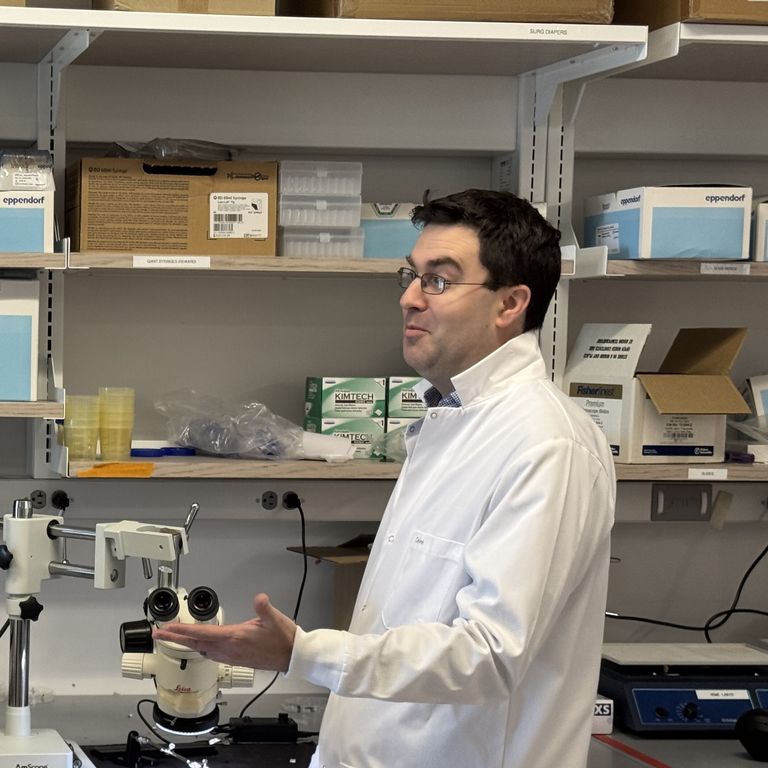a person in a lab coat