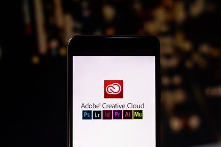 Adobe icons on a mobile device