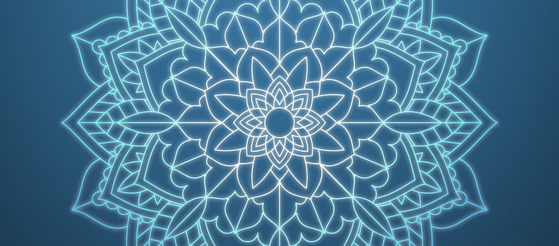 Blue mandala