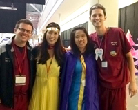 Matthew Mara, Captain Cavity Fighter (Andrea Lam), Lieutenant Fluoride (Vanessa Thai) and Ryan Vaughn, all DMD 16