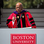 Congressman John Lewis giving BU's 2018 Commencement speech