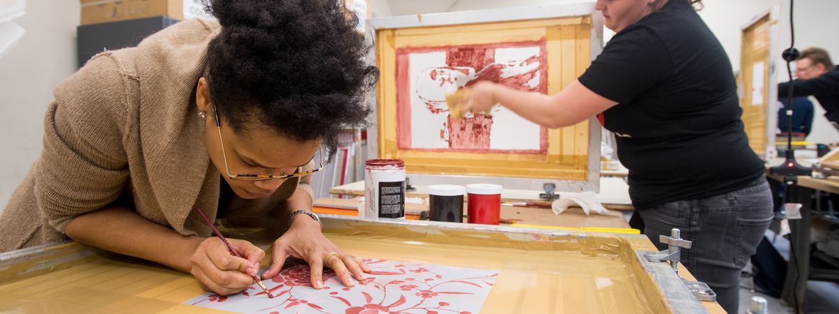Art Students Printmaking