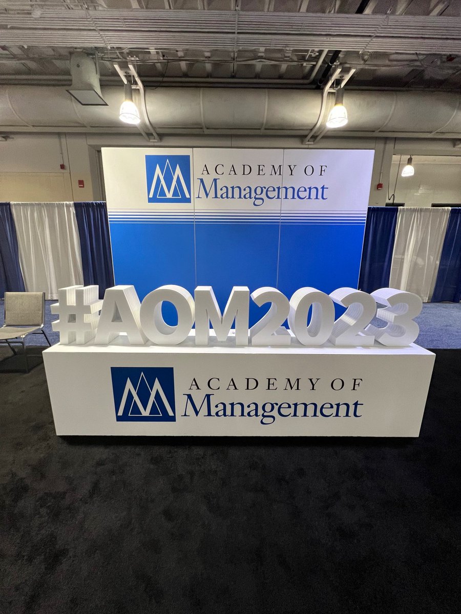 Conference table at Academy of Management Conference