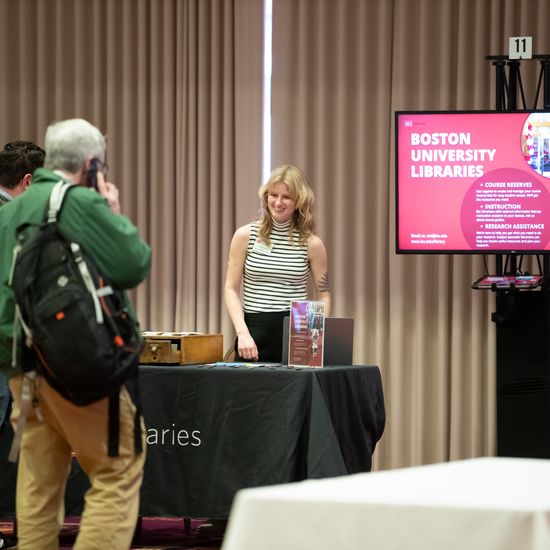 Boston University Libraries is hosting a poster session