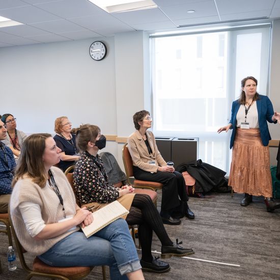 A presentation is underway during one of the breakout sessions.