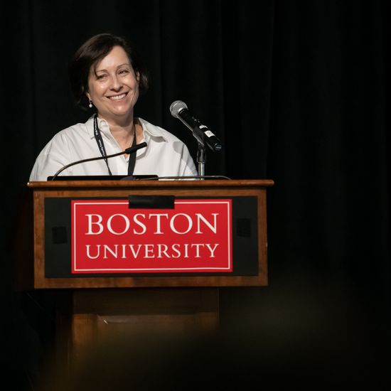 Lilach Mollick opening her keynote address, Practical AI for Educators.