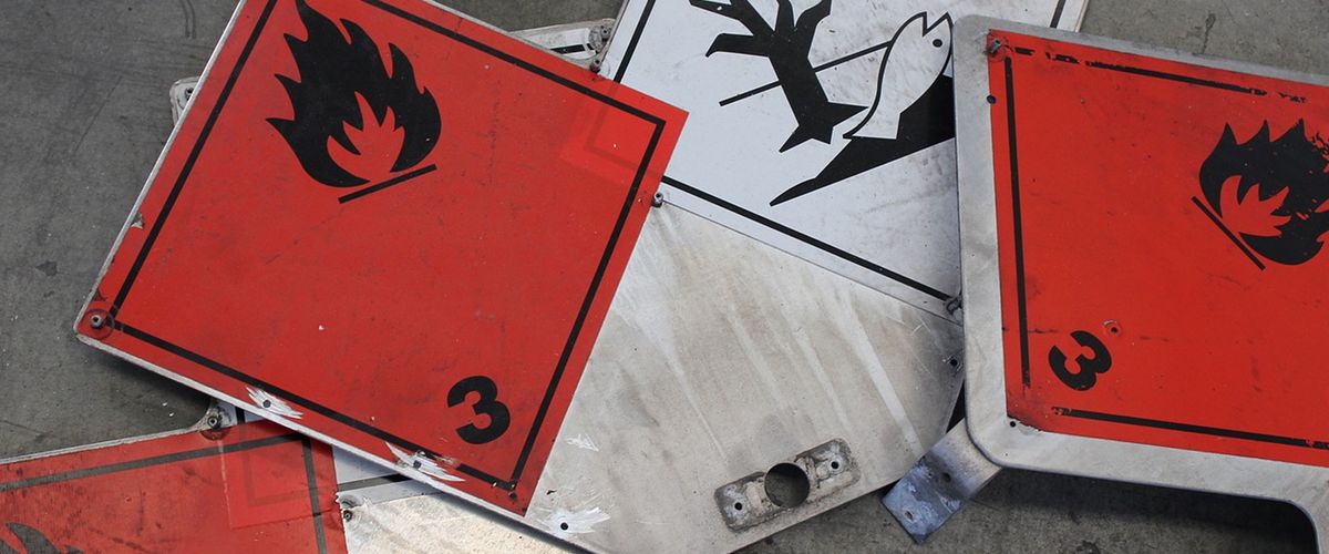 Hazardous materials signs
