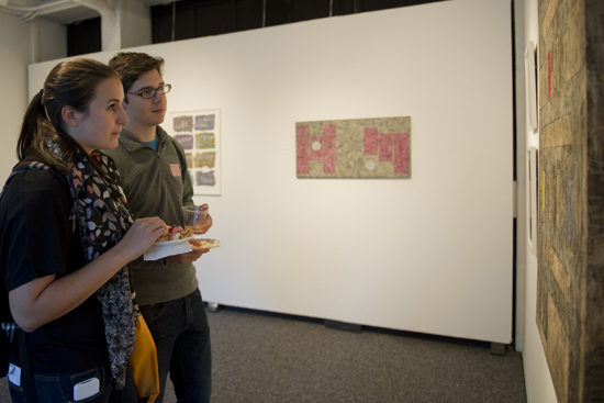BANKSART CFA students will attend events such as "Ellen Banks—Musical Manifestations: Compositions in Wax, Paper, and Yarn" (on view at the Sherman Gallery through October 30) as part of the college's new Freshmen Experience program. Photo by Kalman Zabarsky