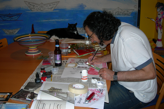 Enrique Chagoya, studio Enrique Chagoya