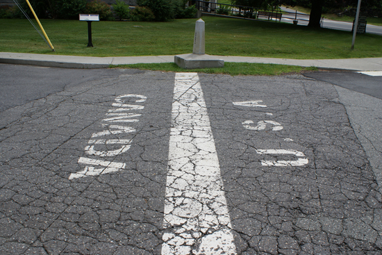 US Canada Border, Derby Line, Vermont